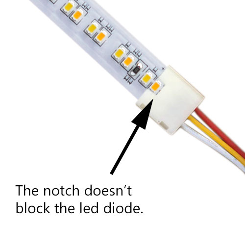 LED 3 Pin Connector For CCT High Density LED Strip